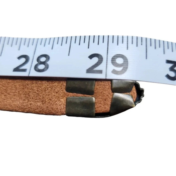 Justin Size 26 Brown Tooled Floral Top Grain Cowhide Leather Western Belt - Picture 7 of 7